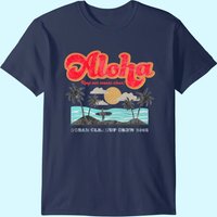 Aloha Hawaii Vintage Hawaiian Beach T Shirt