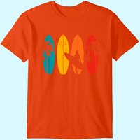 Surfer Gift Vintage Surfing Surf Board Beach T-shirt