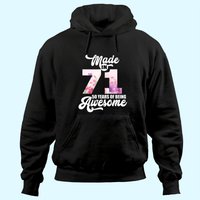 Made In 71 50 Years Of Being Awesome 50th Birthday Hoodie