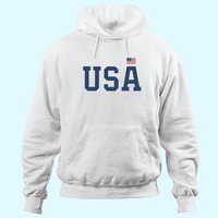 Usa Hoodie Women Men Patriotic American Flag 4th Of July Hoodie