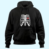 Skeleton Heart Rib Cage Hoodie