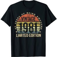 42 Year Old Gifts Vintage 1981 Limited Edition 42th Birthday T-shirt