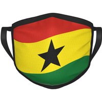 Ghana Flag Face Mask Adult Unisex Washable