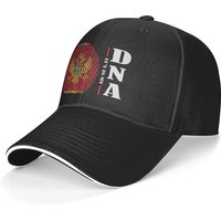Its In My Dna Montenegro Flag Baseball Cap Adjustable Dad Hats Gift For Men Women Outdoor Activities Black
