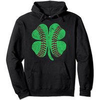 St Patricks Day Shamrock Baseball Saint Paddy's Kids Boys Pullover Hoodie