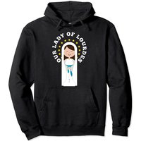 Our Lady Lourdes Immaculate Conception Mary Catholic Kids Pullover Hoodie