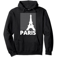 Cool Paris France Tees - Paris Eiffel Tower Abstract Skyline Pullover Hoodie