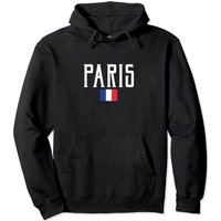 Paris France Flag Vintage Pullover Hoodie