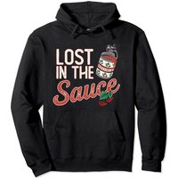 Lost In The Sauce Cranberry Thanksgiving Pullover Hoodie