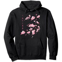 Vintage Sakura Cherry Blossom Japanese Graphical Art Hoodie
