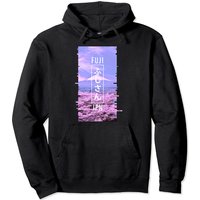 Mt Fuji Japan Glitch Art Japanese Otaku Vaporwave Hoodie