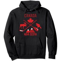 Nova Scotia Canada Symbols Graphic Pullover Hoodie