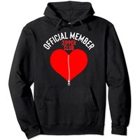 Funny Open Heart Bypass Surgery Official Member Zipper Club Pullover Hoodie