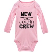 Baby New To The Cousin Crew Onesie Long Sleeve