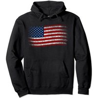 American Flag Hoodie Men Women Vintage Usa Flag Hoodie