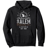 Witches Salem Broom Company Grunge Halloween Pullover Hoodie