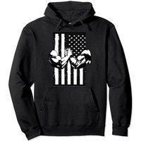 Arm Wrestling Usa Flag Armwrestling Sports Power Gift Idea Pullover Hoodie