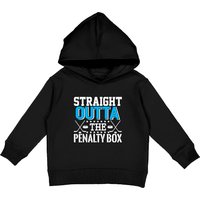Straight Outta The Penalty Box Funny Hockey Player Kids Pullover Hoodie