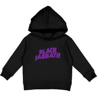 Black Sabbath Purple Logo Premium Kids Pullover Hoodie