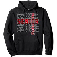 Senior 2022 Graduate Graduation Red Pullover Hoodie