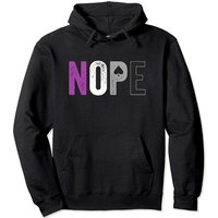 Nope Asexual Pride Hoodie - Asexuality Ace Flag Ally Gift