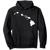 Hawaii Hoodies Hawaii Map Hoodie ,grey ,small