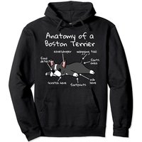 Anatomy Of A Boston Terrier Pullover Hoodie