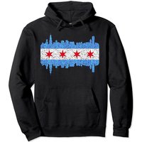 Little Chicago Hoodie City Of Chicago - Chicago City Flag Vintage