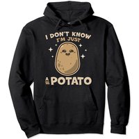 I Don't Know I'm Just A Potato - Funny Cute Kawaii Potatoes Pullover Hoodie