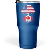 Canadian Roots American Grown Canada Flag Tumbler 30 Oz Women