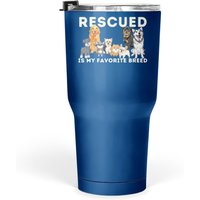 Rescued Is My Favorite Breed - Animal Rescue Tumbler 30 Oz