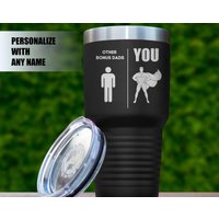 Superhero Bonus Dad Gift Ringneck Tumbler