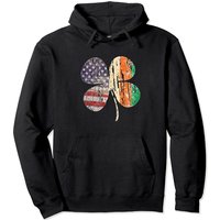 St Patricks Day Hoodie Irish American Shamrock