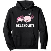 Relaxolotl Kawaii Relaxing Axolotl Boy Girl Pullover Hoodie