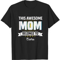 Personalized This Awesome Mom Dad Belongs To Personalized T Shirt