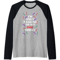 Vintage Dog Lover Baseball Tee - Talking To My Dog