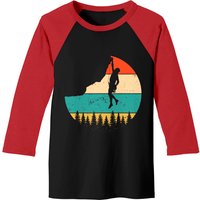 Vintage Rock Climbing Mountain Climber Baseball Tee