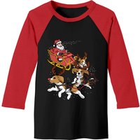 Beagle Christmas Baseball Tee
