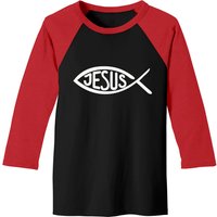 Jesus Fish Baseball Tee