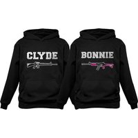 Bonnie & Clyde Valentine's Day Outfit For Him & Her Matching Couples Hoodies