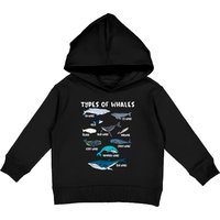Types Of Whales Ocean Whales Kids Pullover Hoodie