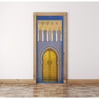 Moroccan Decorative Door Mural Sticker