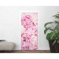 Peony Flower 3d Decorative Door Sticker