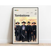Tombstone Movie Poster, Modern Movie Poster