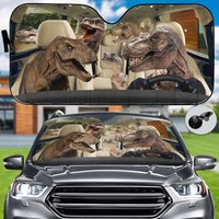 Dinosaur Car Sunshade, Dinosaur Lover, Auto Sun Shade
