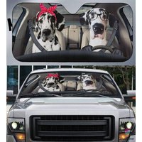 Gift For Dog Lover Couple Great Dane Sunshade