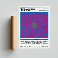 The Black Keys Turn Blue Poster, Album Cover Poster Room Decor