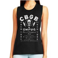 Cbgb Womens Tank Black Top Home Of Underground Rock Sleeveless Punk Vest Gift
