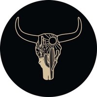 Cow Skull Desert Spare Tire Cover