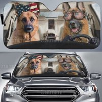 German Shepherd Car Sun Shade